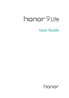 Huawei Honor 9 Lite manual. Camera Instructions.